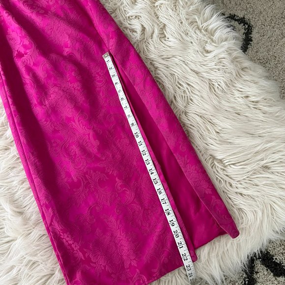 GUNNE SAX Jessica McClintock Vintage Hot Pink Barbie Core Prom Dress 5/6 - Picture 11 of 11